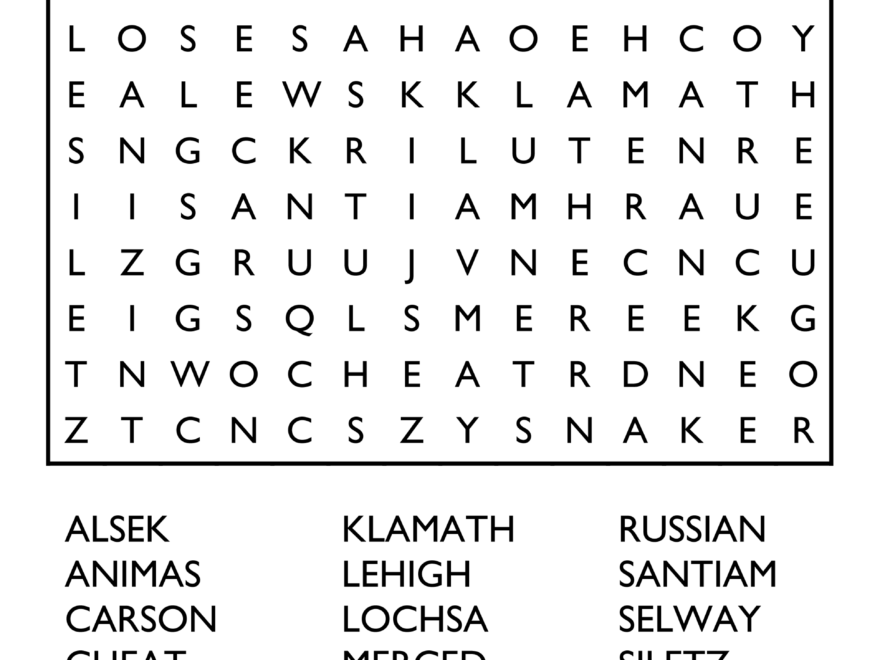 10 Free Printable Word Search Puzzles Worksheets Library
