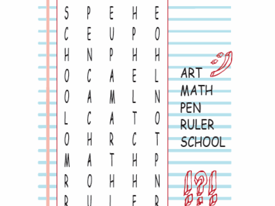 10 Fun Back To School Printable Word Search Puzzles Kids Activities Blog