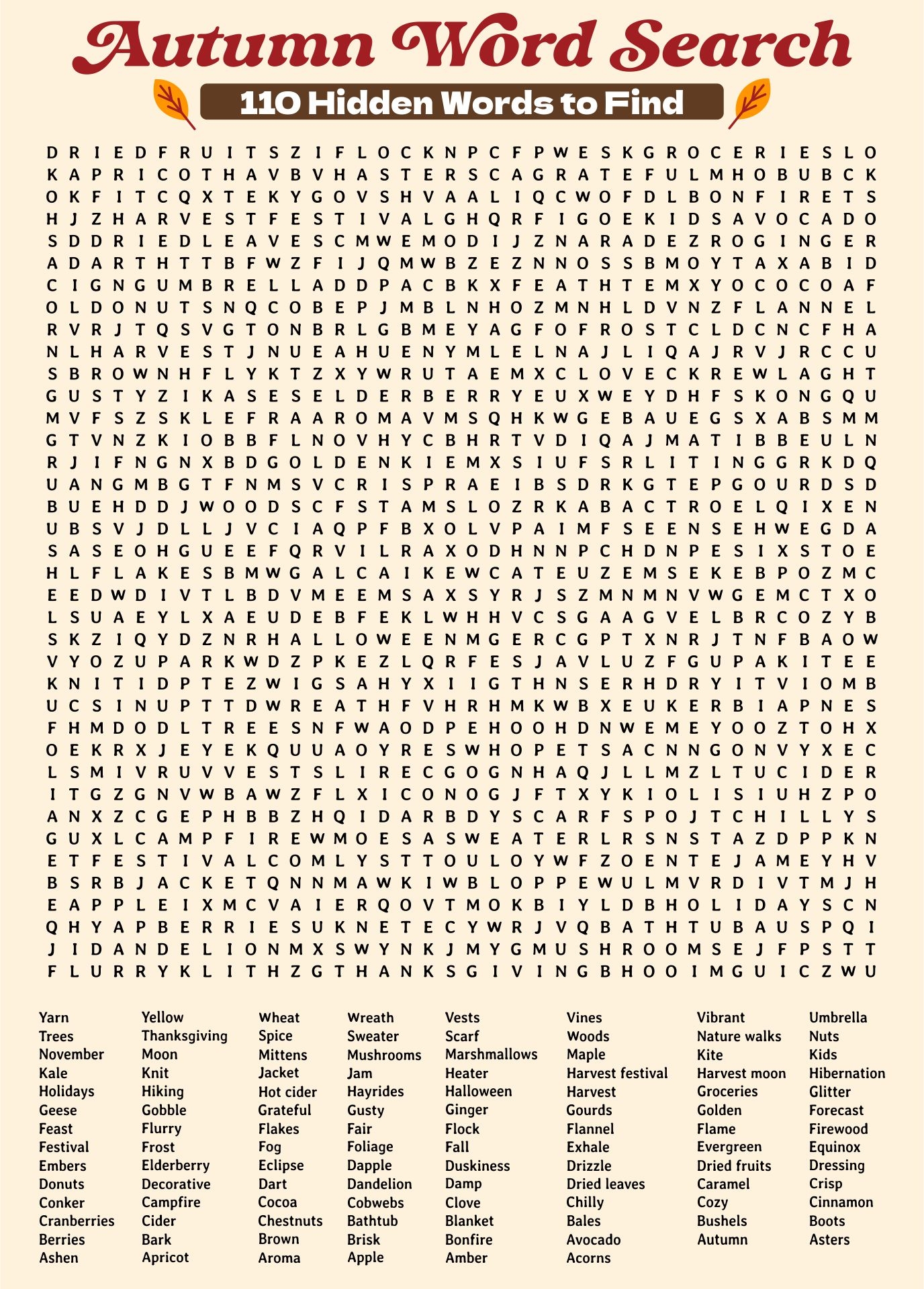 100 Word Search