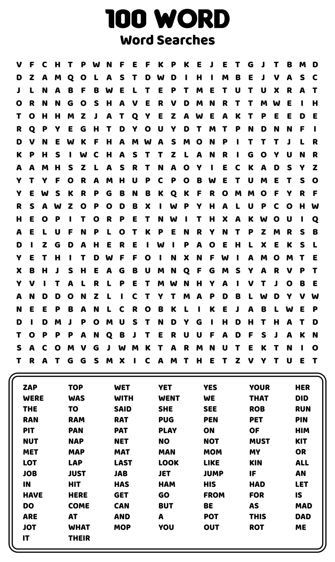 100 word word searches 20 free pdf printables printablee