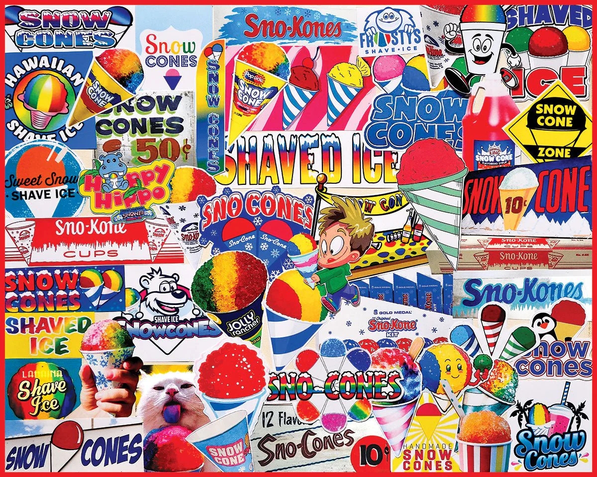 1000 Piece Jigsaw Puzzles Snow Cones 1969pz White Mountain Puzzles