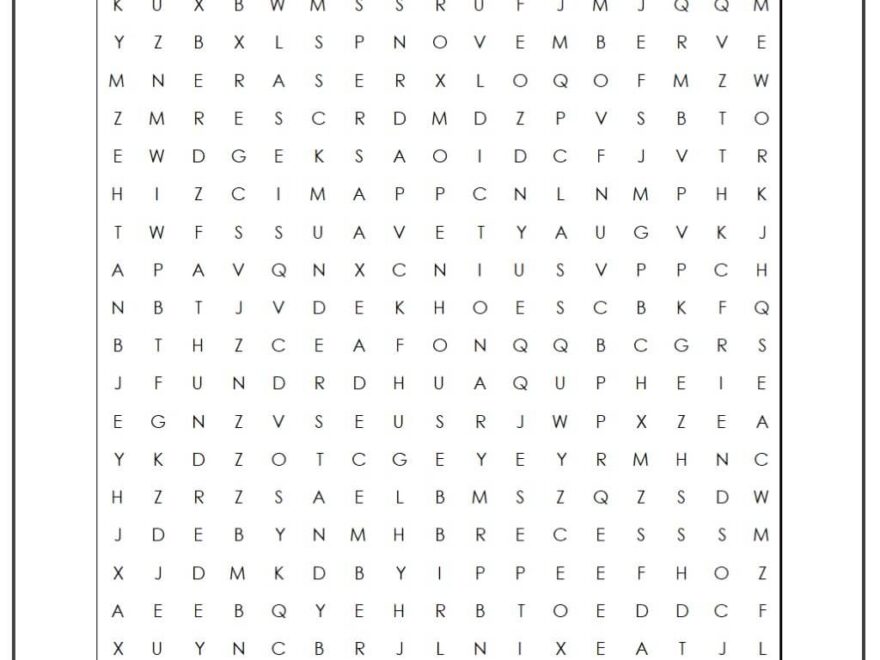 100th Day Of School Word Search Monster Word Search