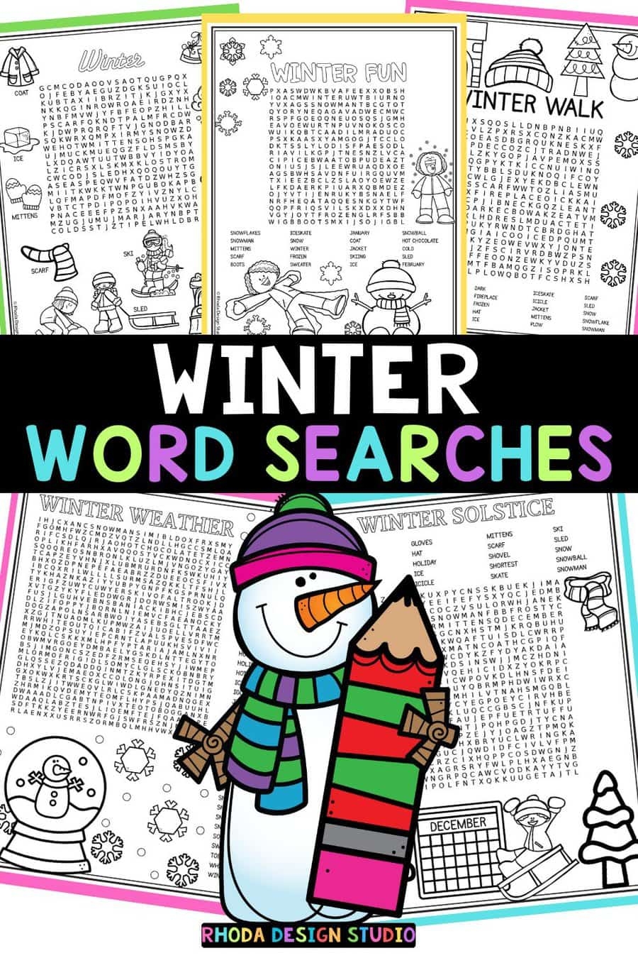 Free Printable Winter Word Search