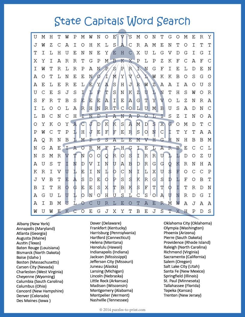 12 Word Searches Ideas