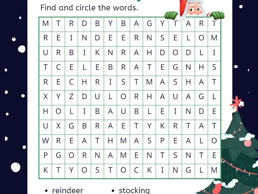 18 Christmas Word Searches Free PDF Printables