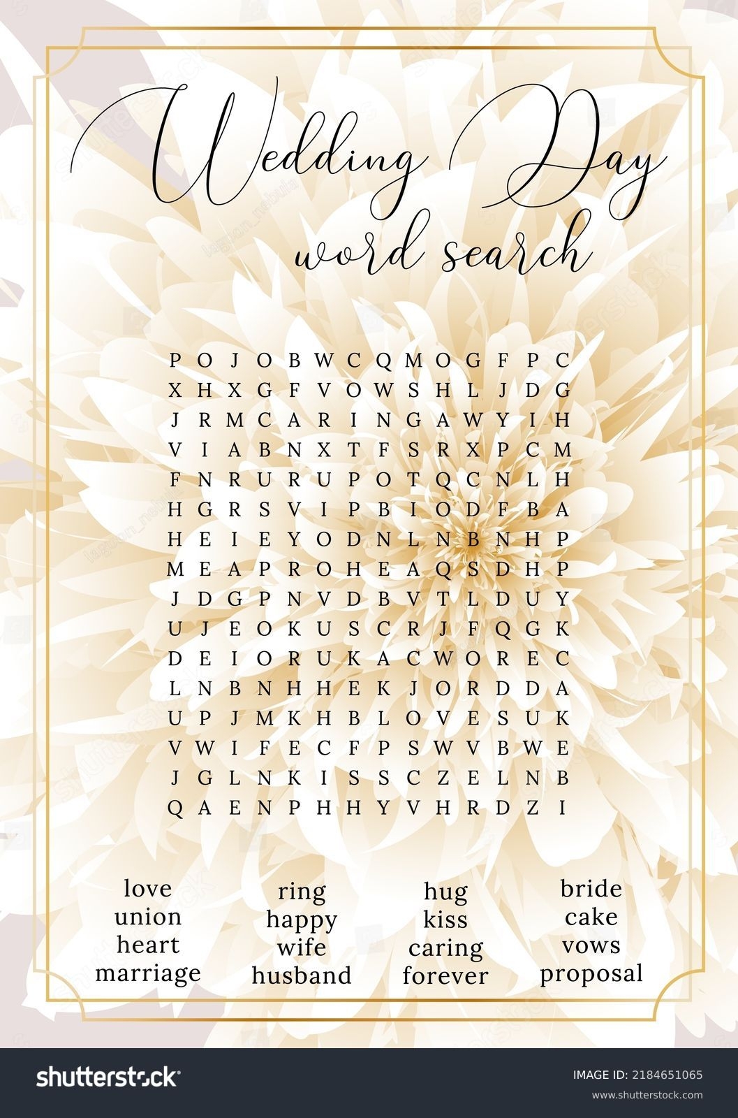 2 Hundred Wedding Word Search Royalty Free Images Stock Photos Pictures Shutterstock