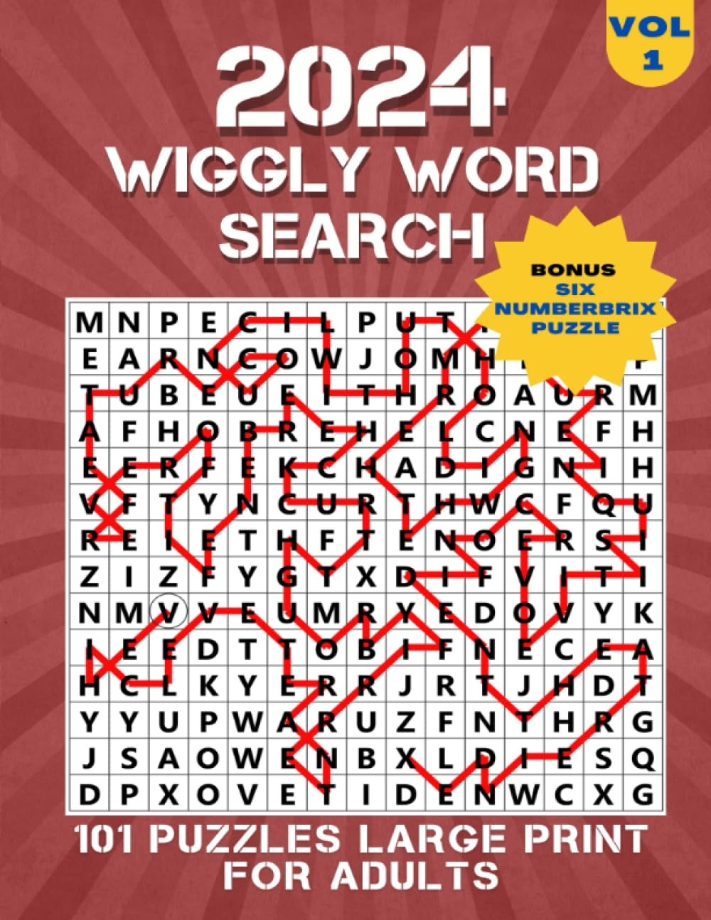 2024 Wiggly Word Search For Adults 101 Puzzles Word Search Variations Volume 1 2024 Word Games 9798852811615 Rose Dr Lena Books Amazon