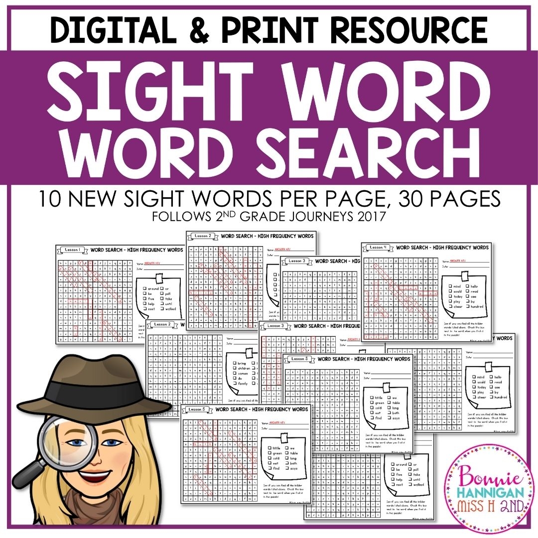 2nd Grade Sight Word Word Search Puzzles Bonnie Hannigan Miss H 2nd Worksheets Library 2nd Grade Sight Word Word Search Puzzles Bonnie Hannigan Miss H 2nd Worksheets Library
