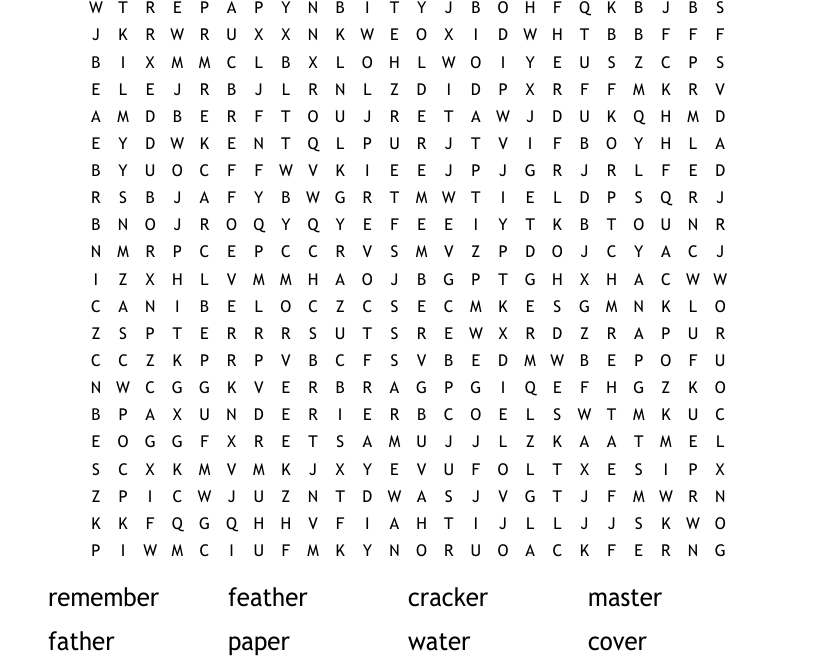 2nd Grade Word Search WordMint