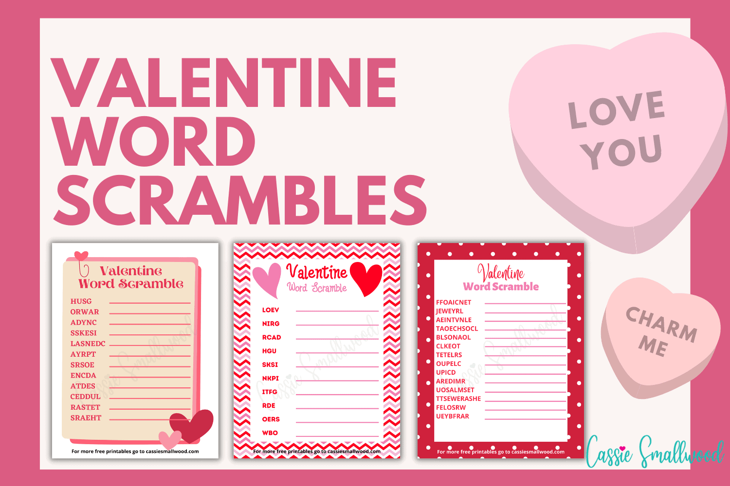 3 Fun Valentine s Day Word Scrambles With Answers Cassie Smallwood