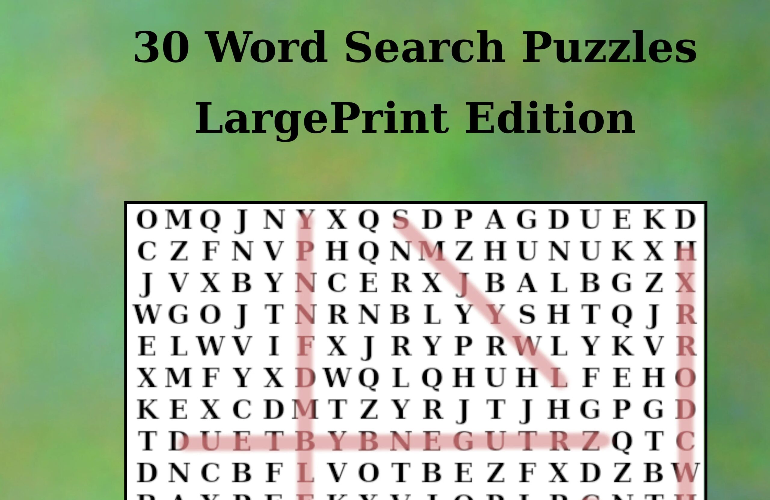 30 Printable Word Search Puzzles Digital Download Large Print Word Puzzles Downloadable Word Search Etsy