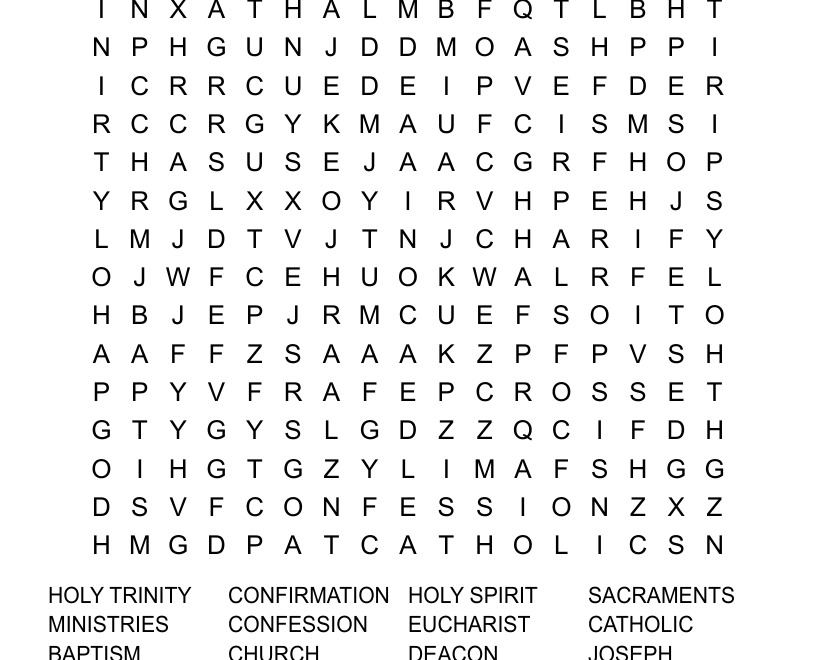 3RD GRADE CCD Word Search WordMint