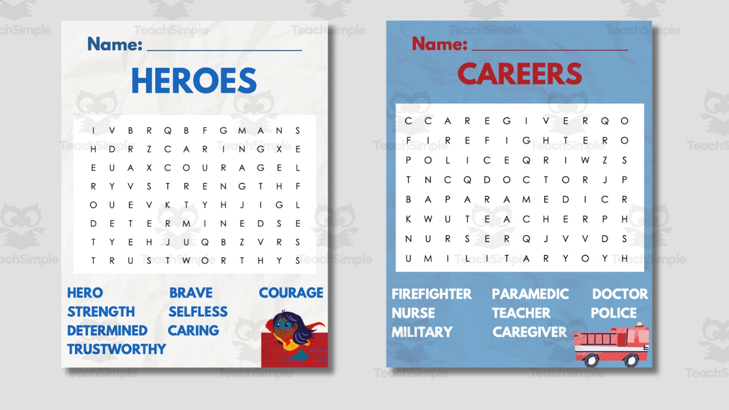 4 Printable Labor Day Word Search Activity By Teach Simple