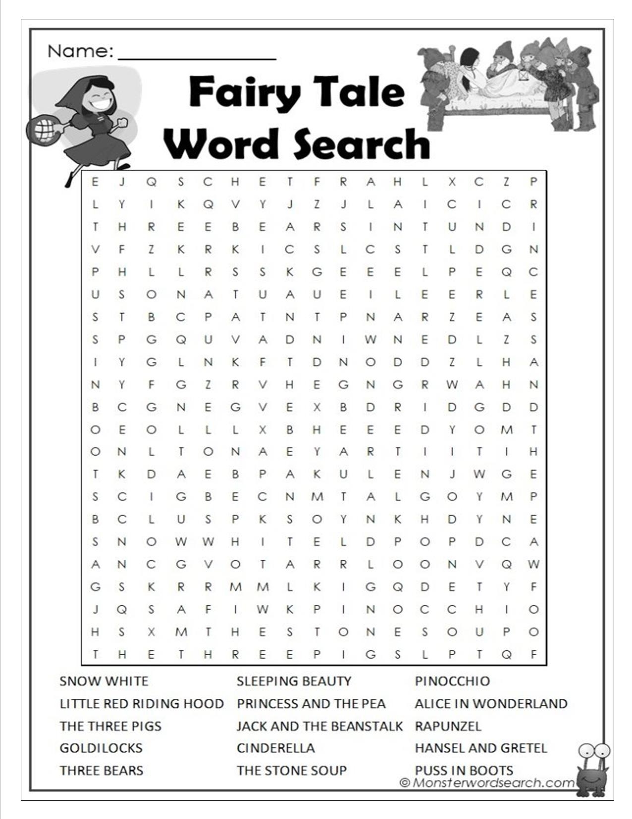 4th Grade Word Search Free Printable