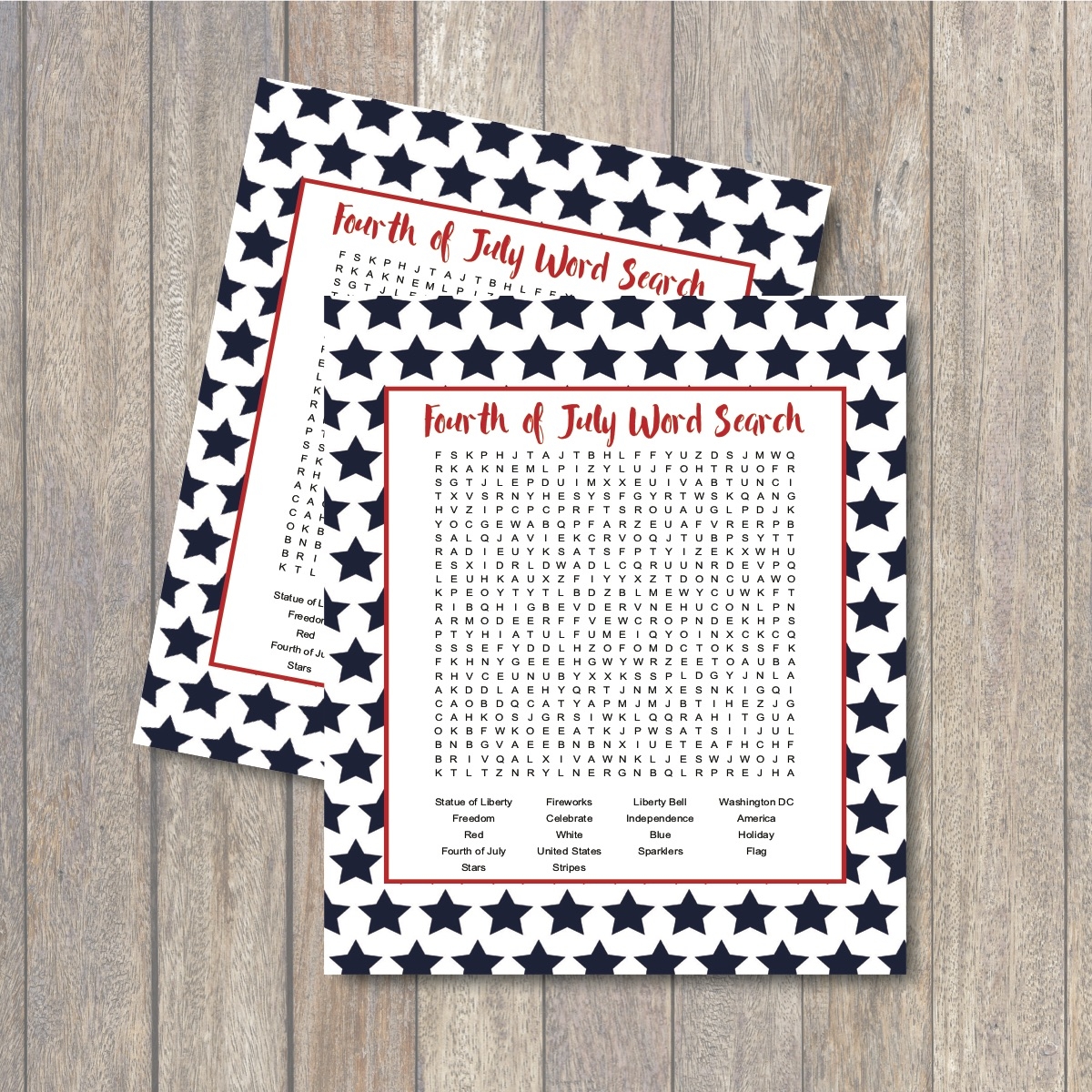 4th Of July Word Search Everyday Party Magazine