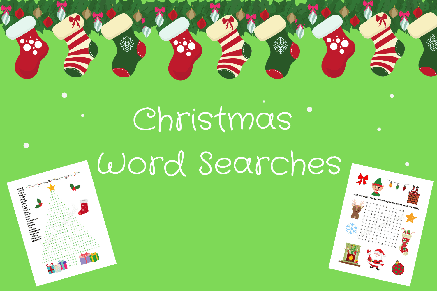 Christmas Search Word Puzzles Printable