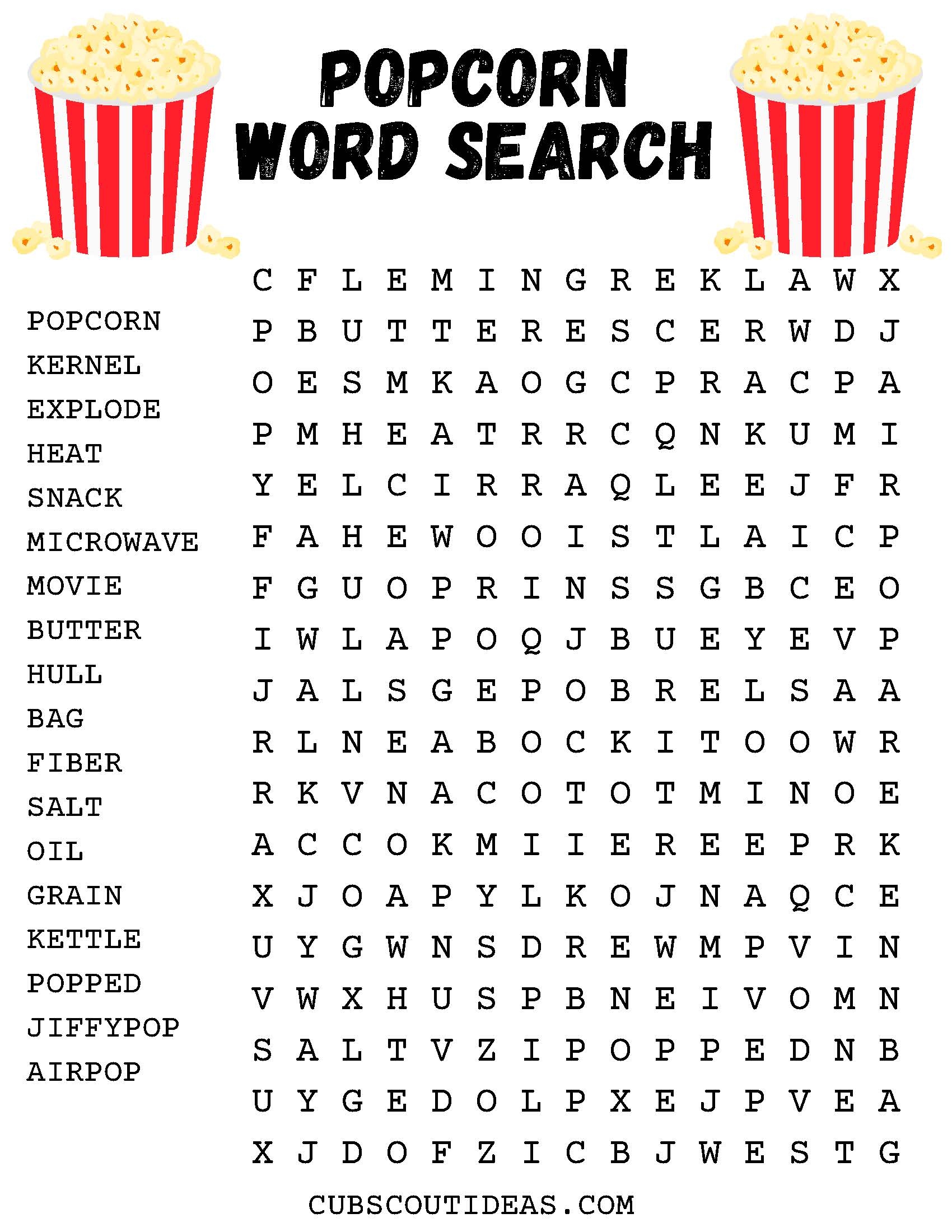 Printable Boy Scout Word Searches