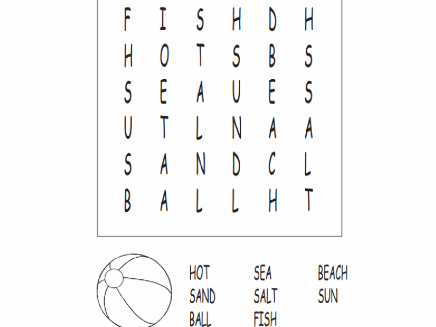 8 Fun Free Printable Beach Word Search Puzzles For Kids Kids Activities Blog