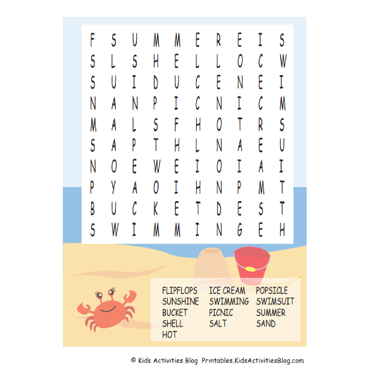Word Searches Easy Printable