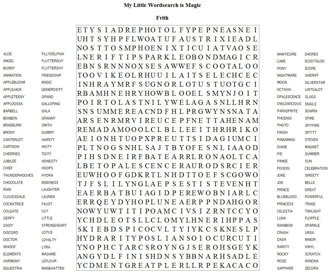 Difficult Hard Word Search Printable