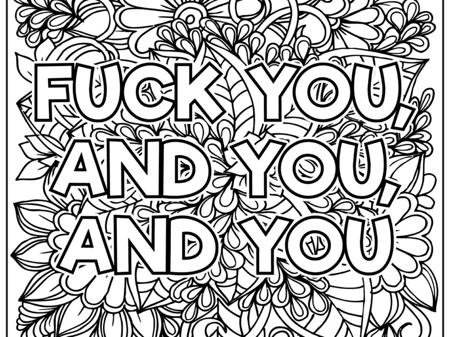 Adult Swear Word Coloring Pages Curse Word Coloring Pages Printable Coloring Pages Pdf Instant Download Etsy