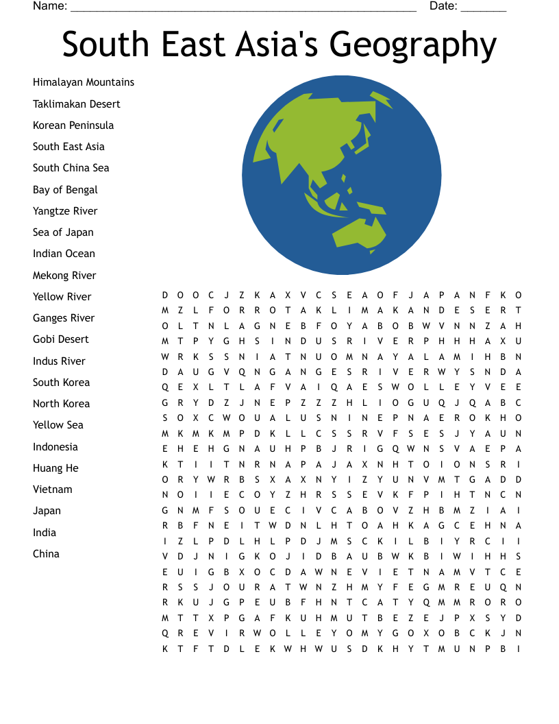 Africa Word Search WordMint