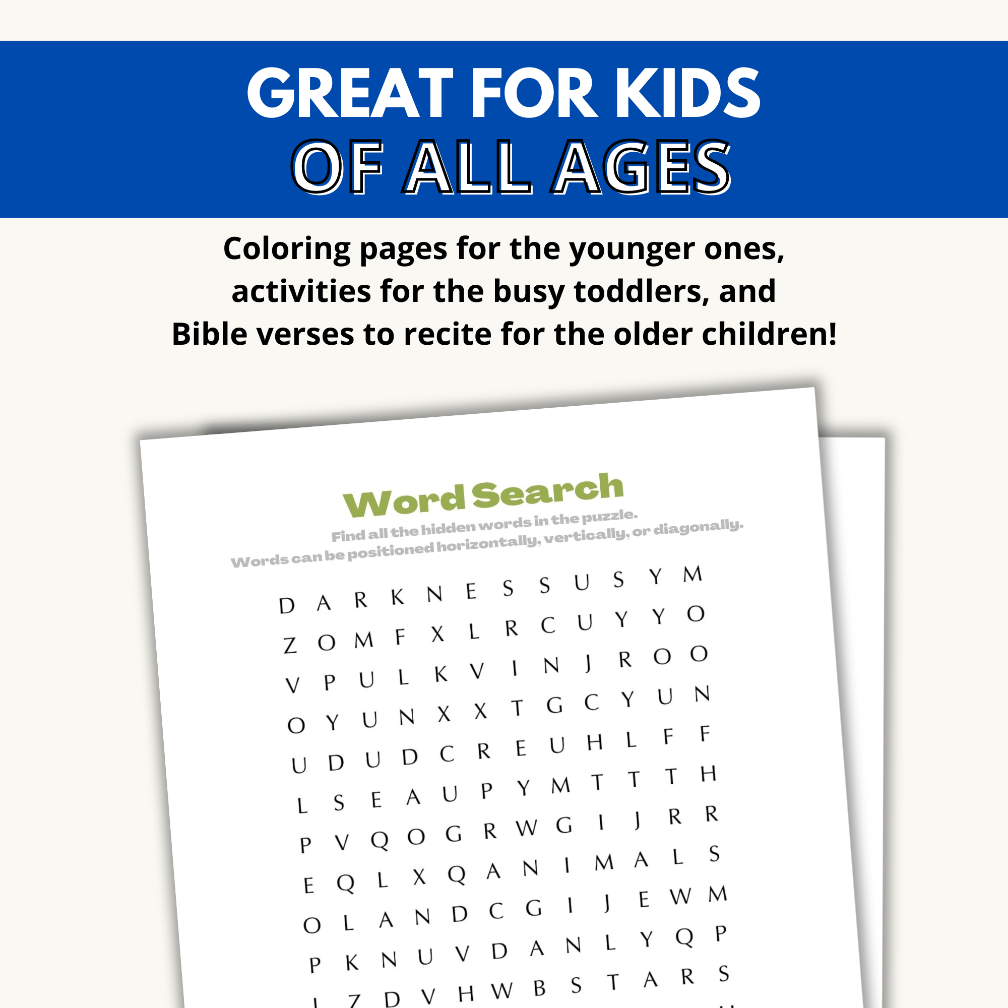 All About Creation Coloring Activity Printable Book Classful