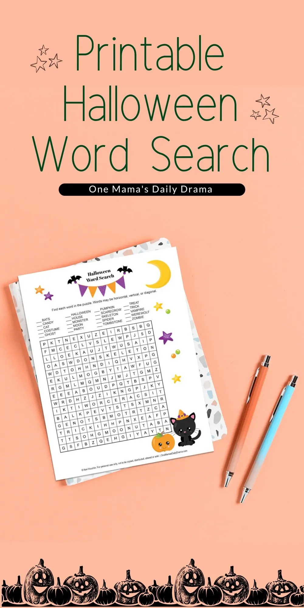 All Ages Free Printable Halloween Word Search Download