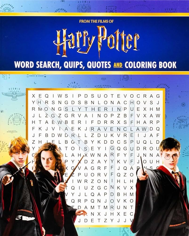 Amazon Harry Potter Word Search Quips Quotes And Coloring Book Coloring Book Word Search 9781667208664 Editors Of Thunder Bay Press Books