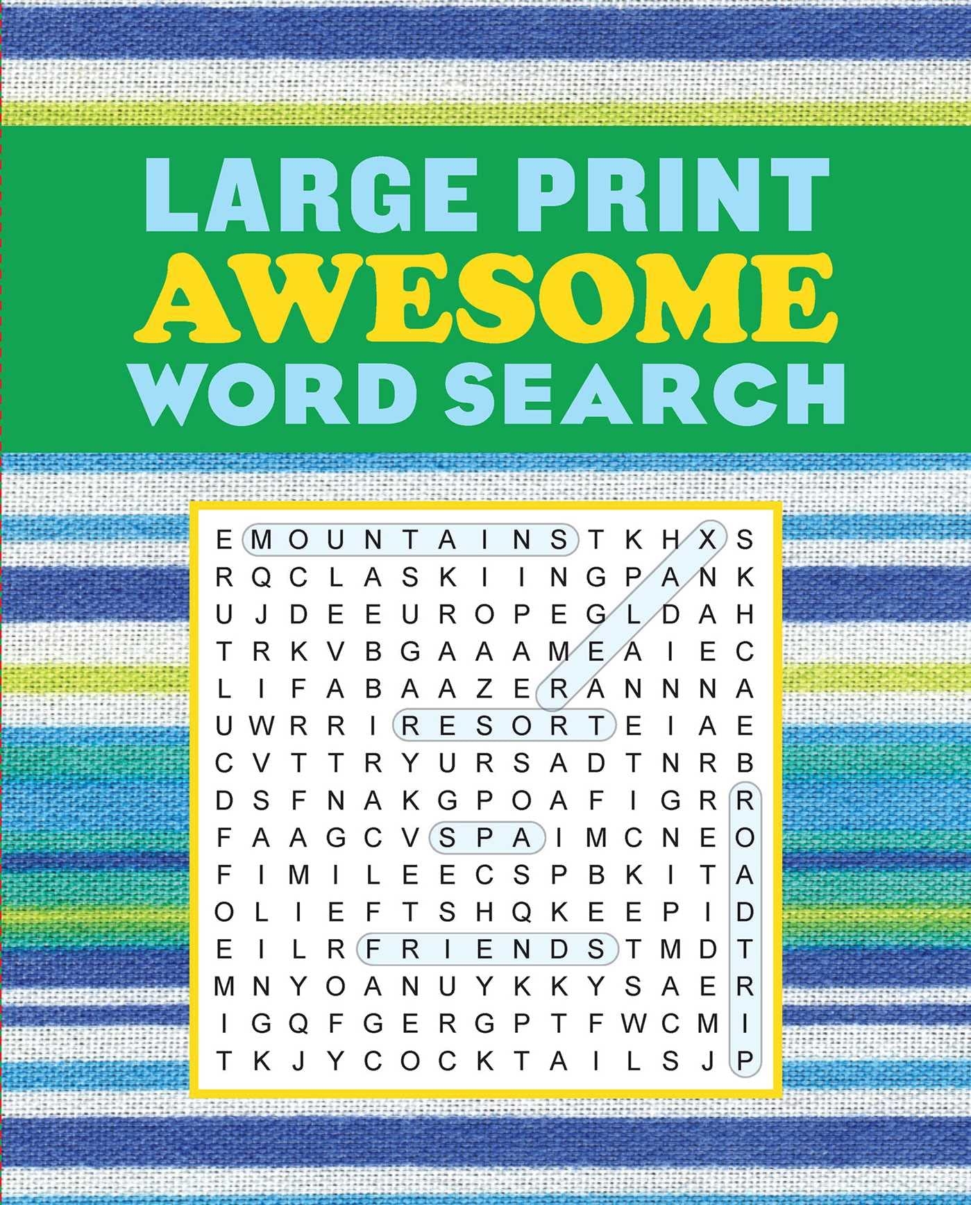 Amazon Large Print Awesome Word Search Large Print Puzzle Books 9781645177340 Editors Of Thunder Bay Press Books