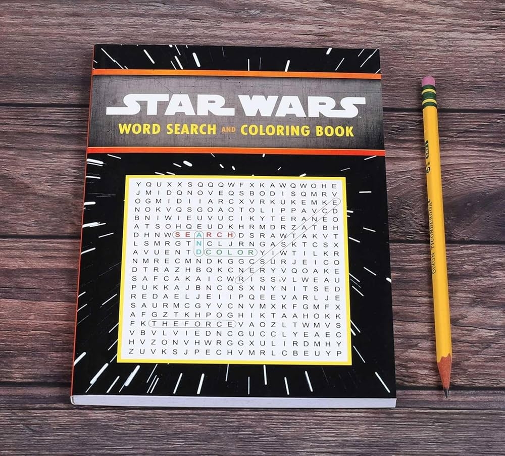 Amazon Star Wars Word Search And Coloring Book Coloring Book Word Search 9781645174073 Editors Of Thunder Bay Press Books