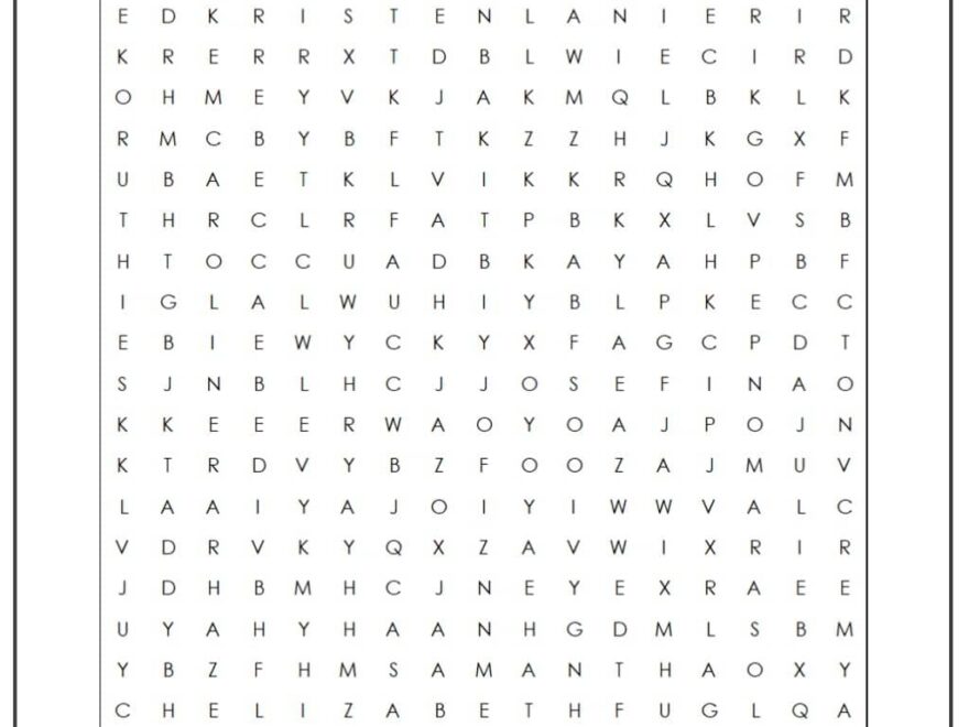 American Girl Dolls Word Search Monster Word Search