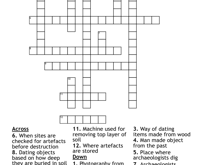 Archaeology Word Search WordMint