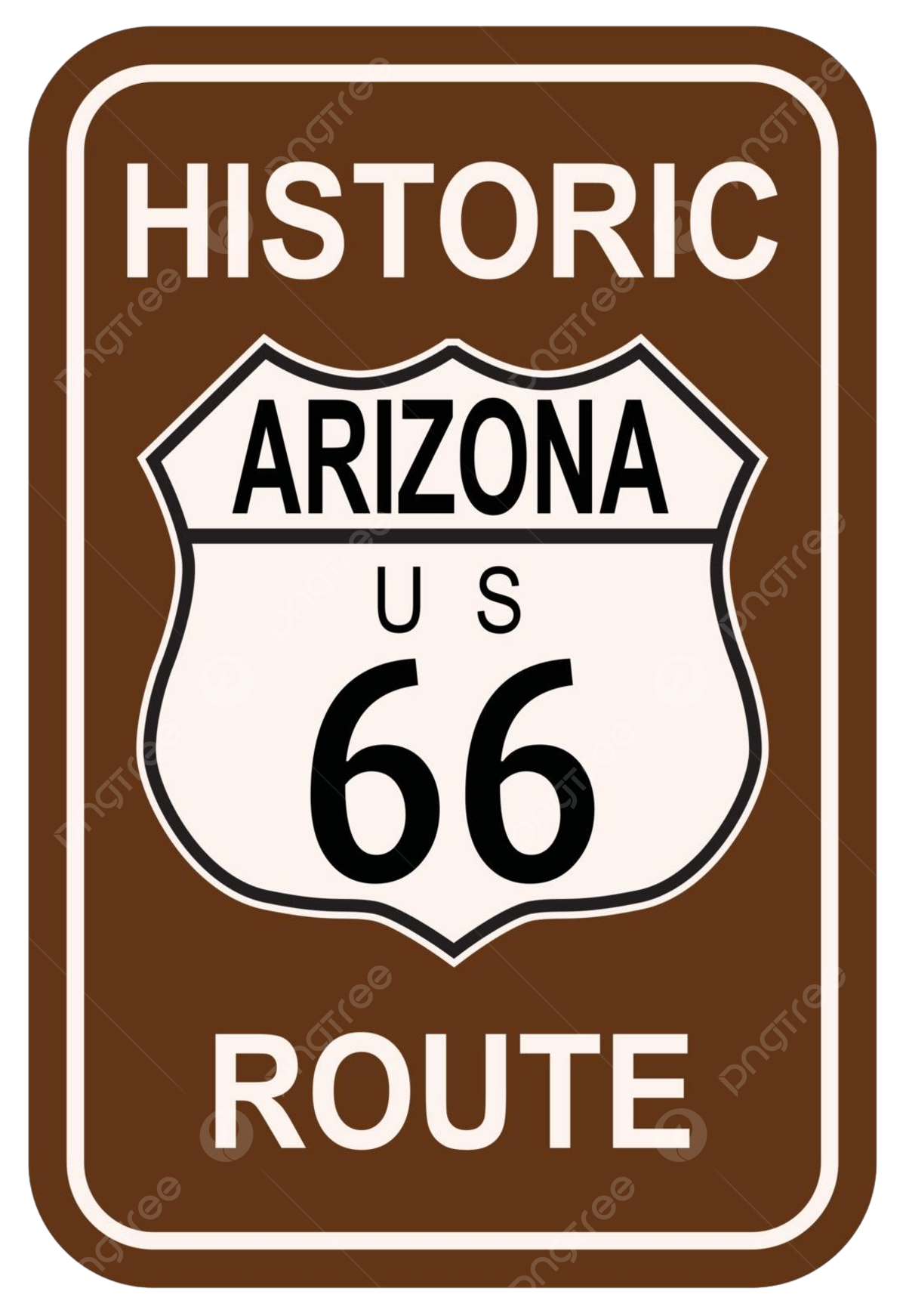 Arizona Historic Route 66 Arizona Route United States Vector Arizona Route United States PNG And Vector With Transparent Background For Free Download