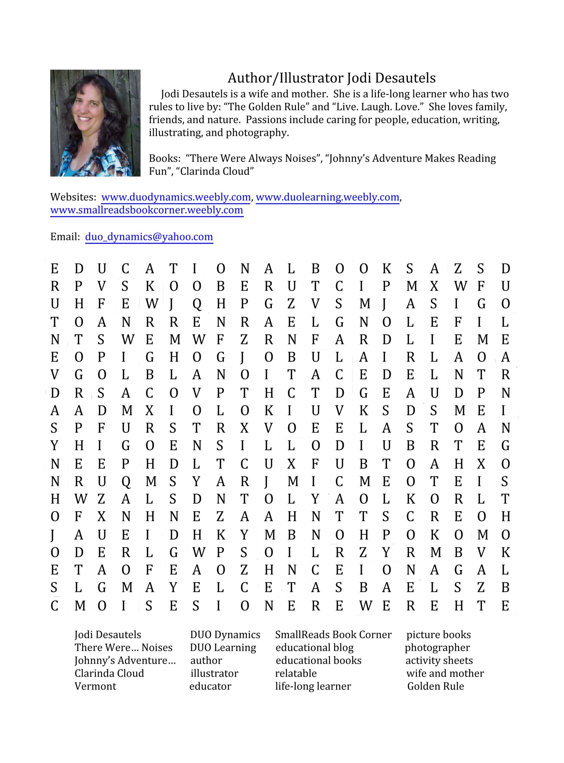 Authors And Illustrators Join The Fun In A Word Search Book SmallReads Book Corner