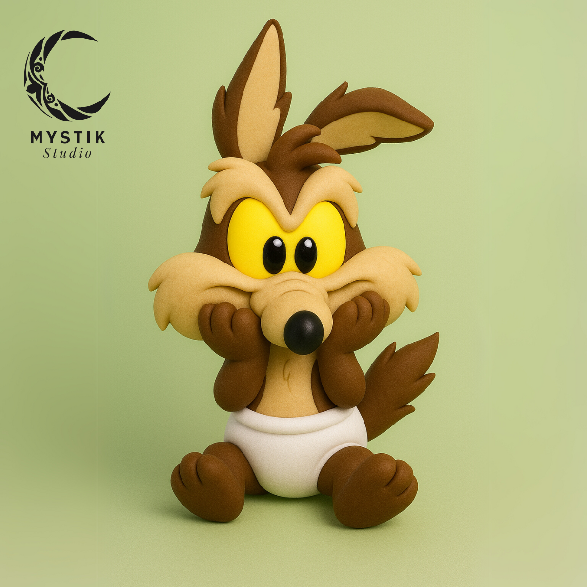  Baby Wile E Coyote Baby Looney Tunes 3D Printable Figure STL File For 3D Printing Cults