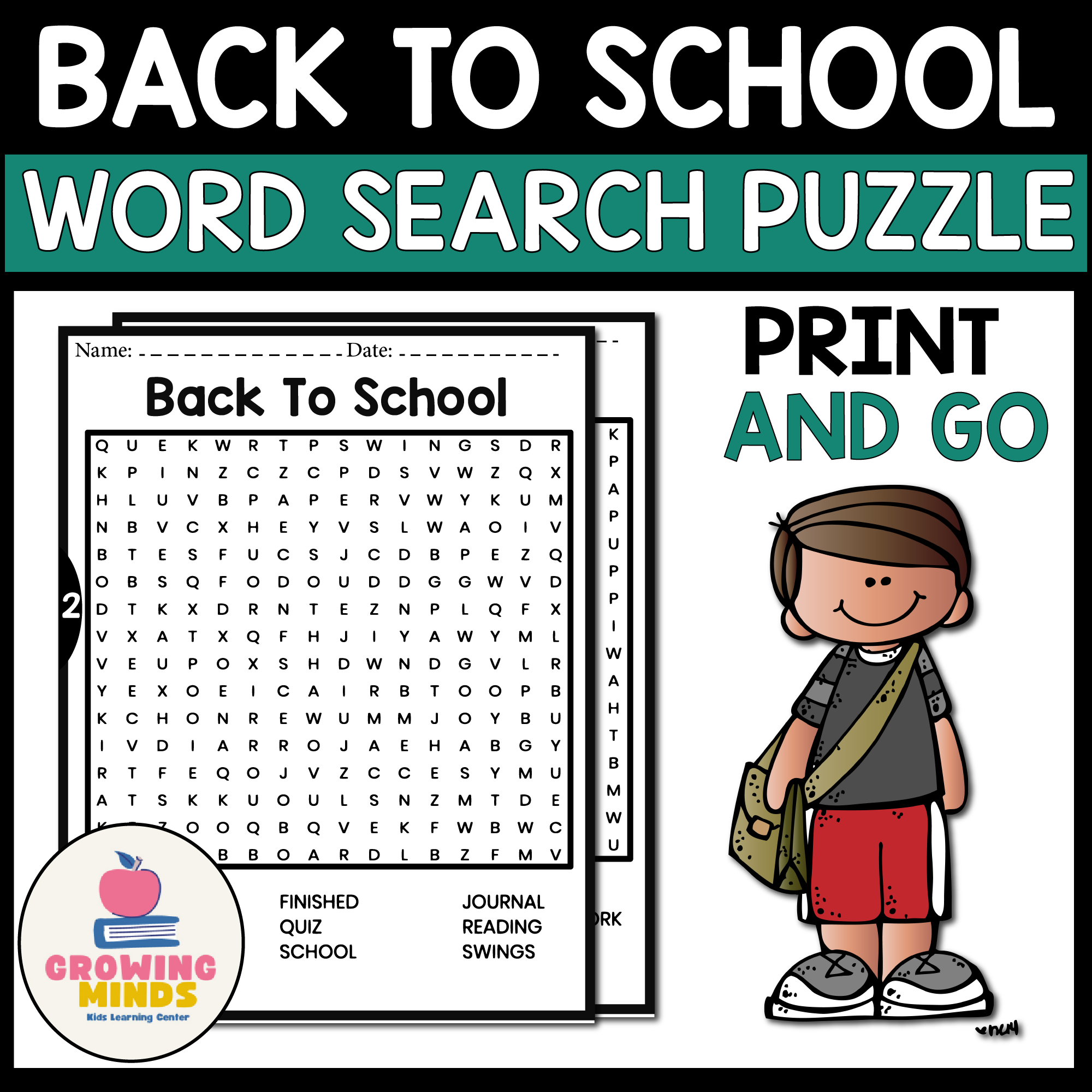 Back To School Word Search Puzzles August Word Find Puzzle For Early Finishers Made By Teachers
