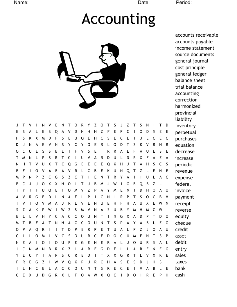Banking Terms Word Search WordMint