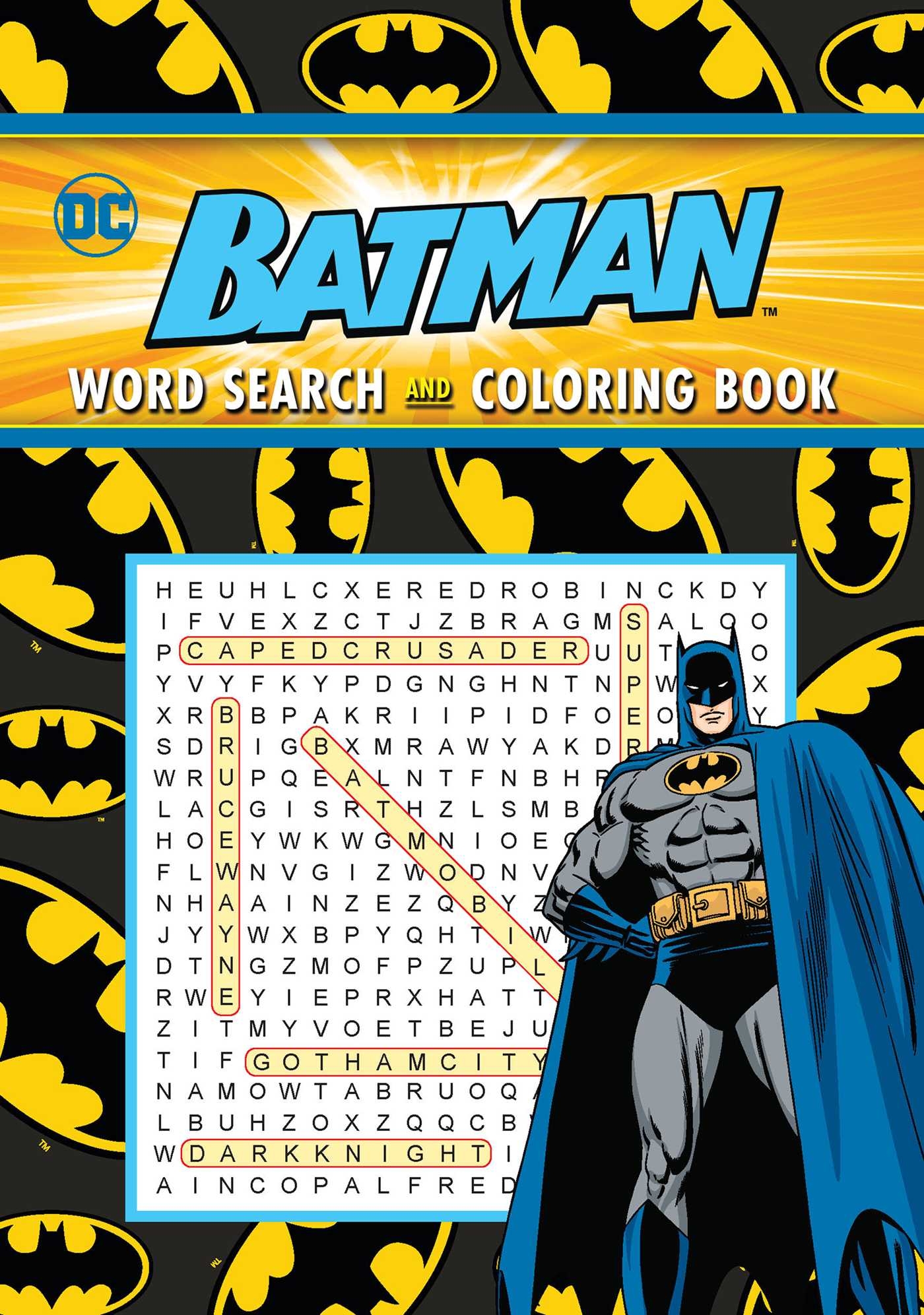 Batman Word Search And Coloring Book Book By Editors Of Thunder Bay Press Official Publisher Page Simon Schuster