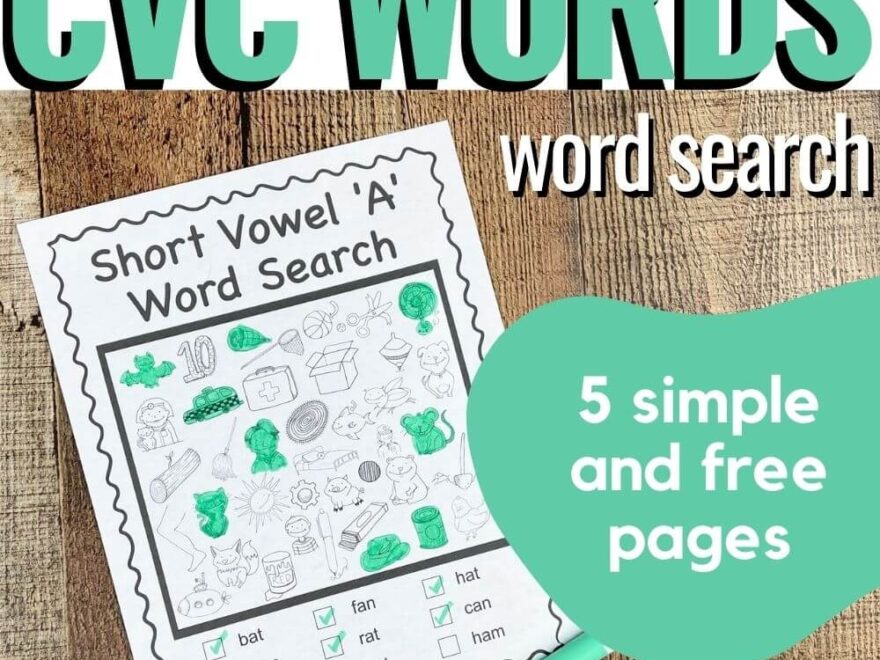 Beginning Reader Word Search Printables Royal Baloo