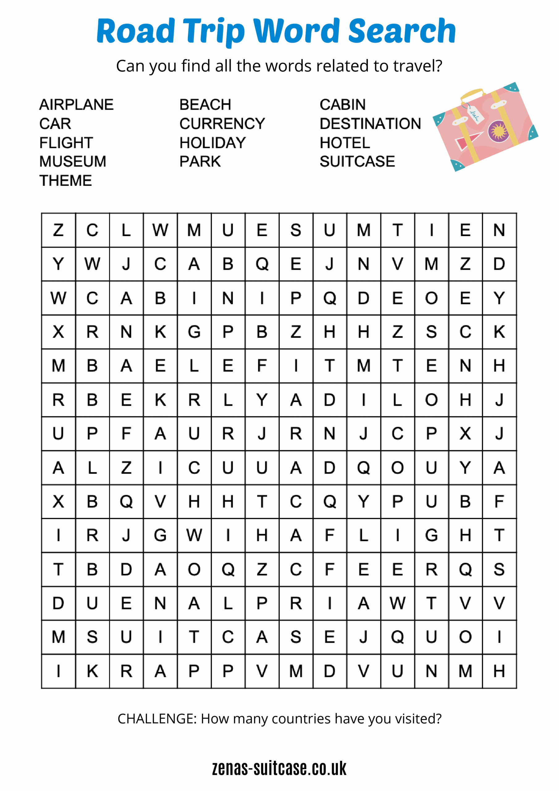 BEST Road Trip Games Activities For Kids FREE Printables