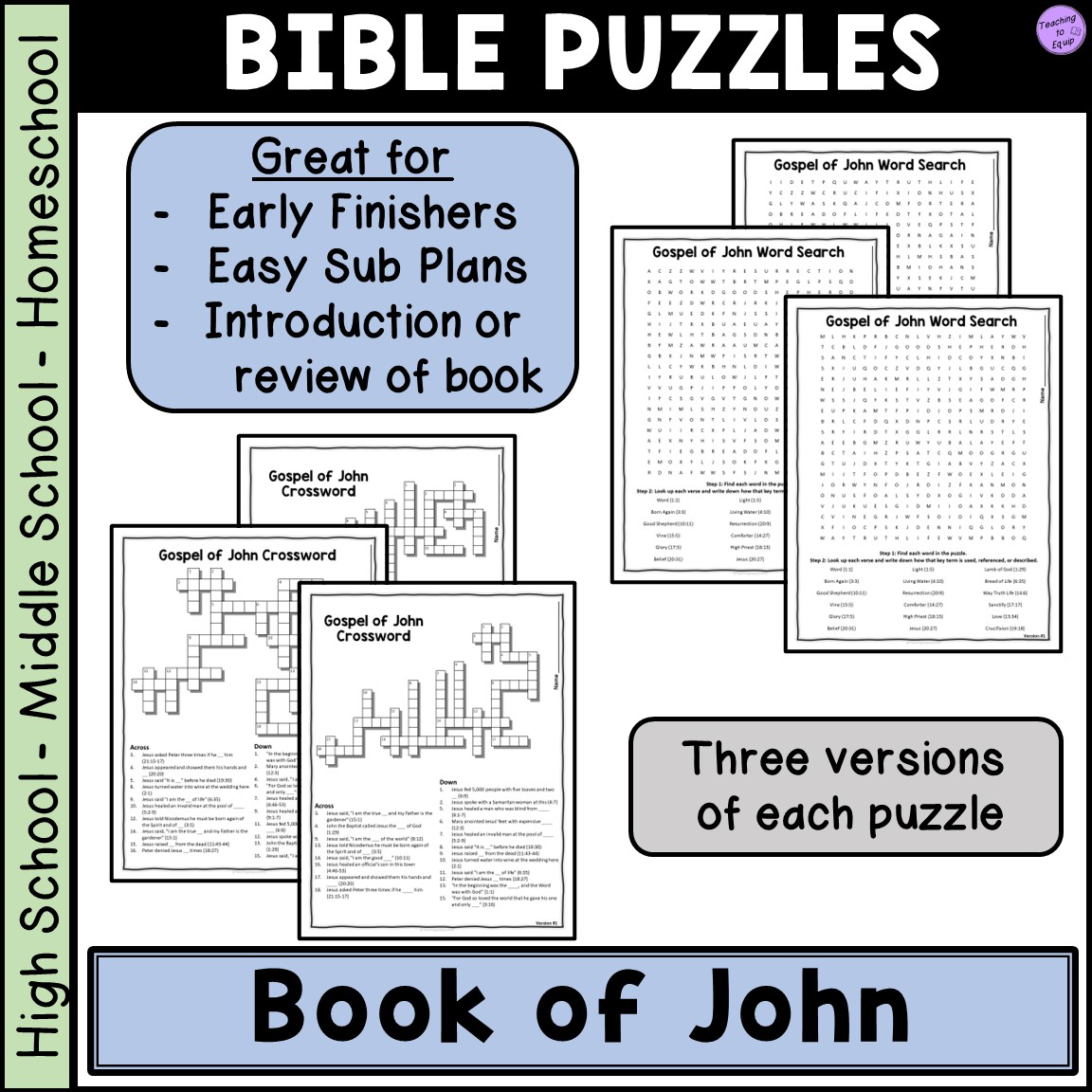 Printable Christian Word Searches