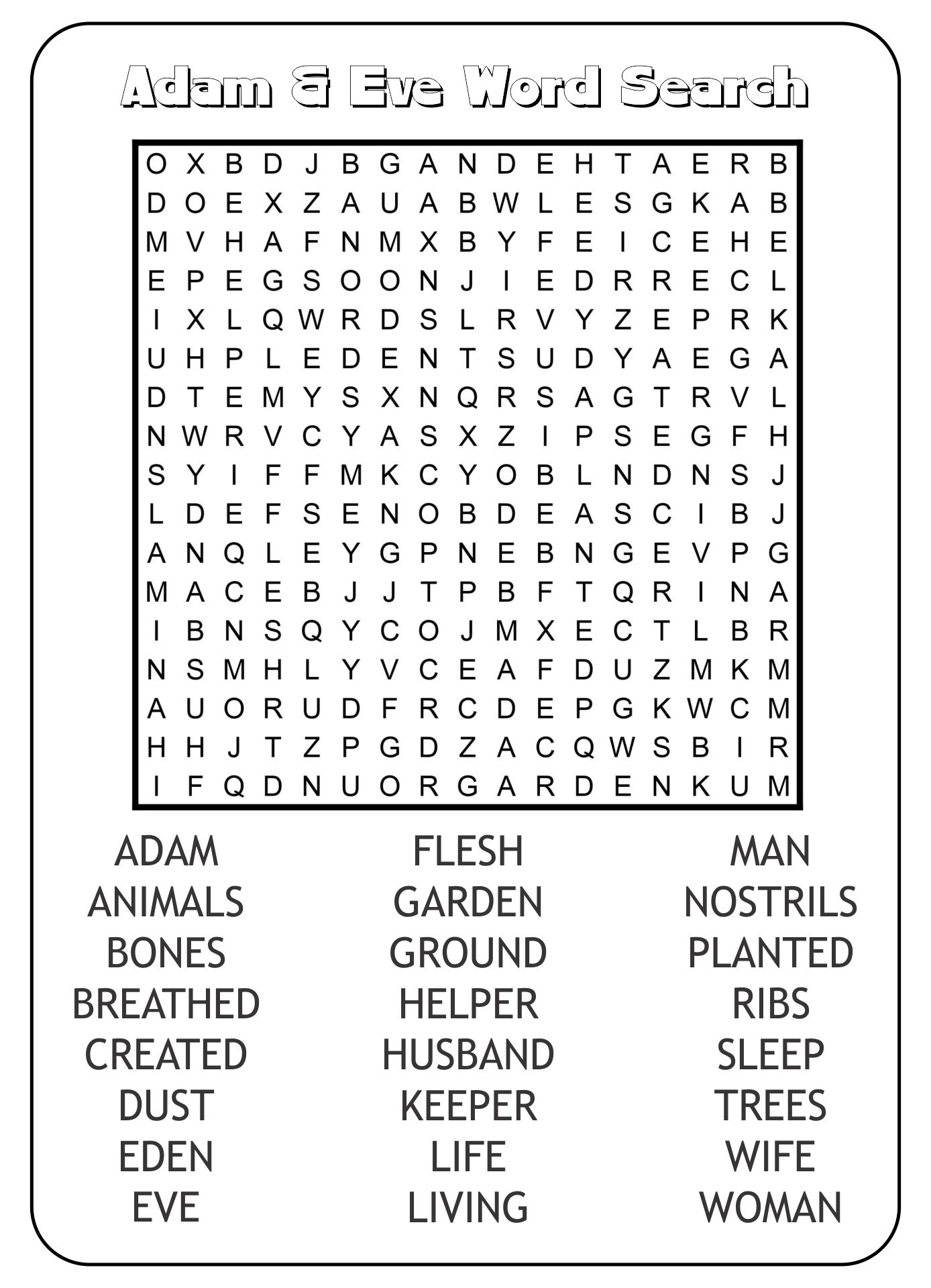 Bible Puzzles New Year 10 Free PDF Printables Printablee
