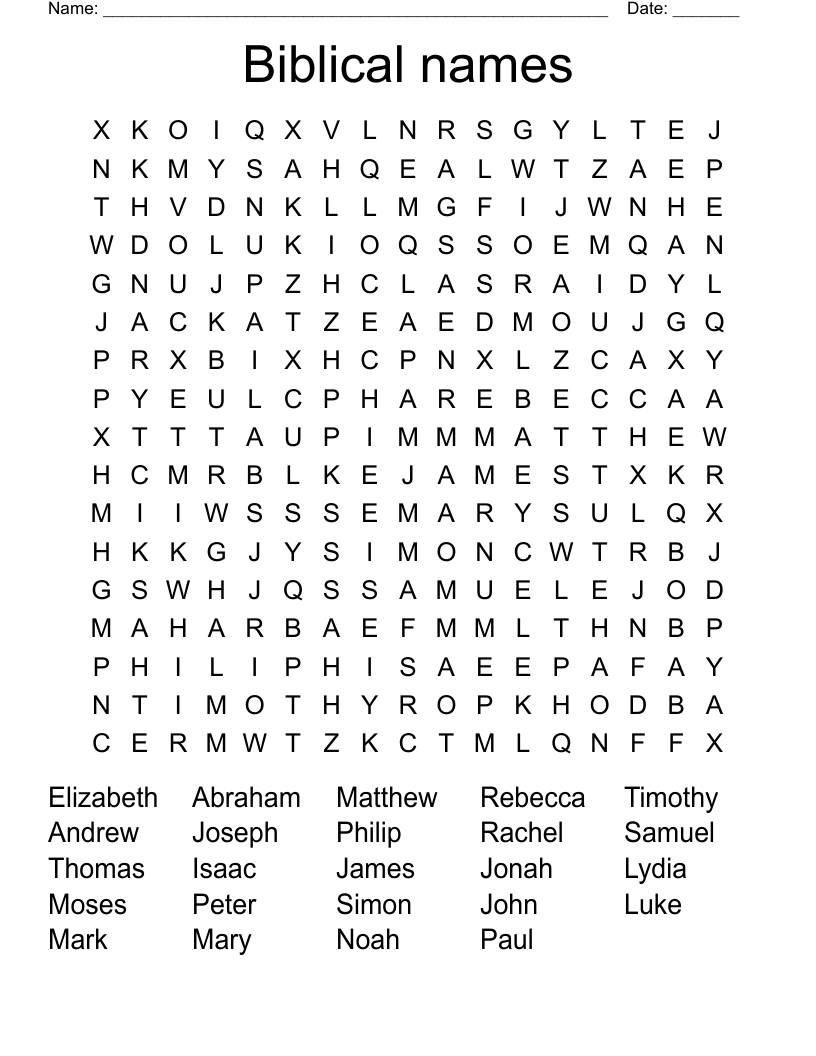 Bible Word Search WordMint