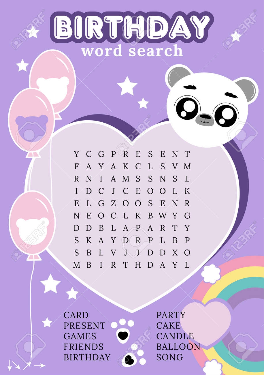 Fun Word Searches Printable For Kids