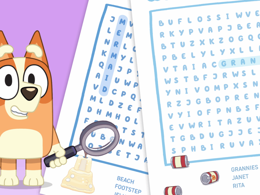 Bluey Word Searches Bluey Official Website