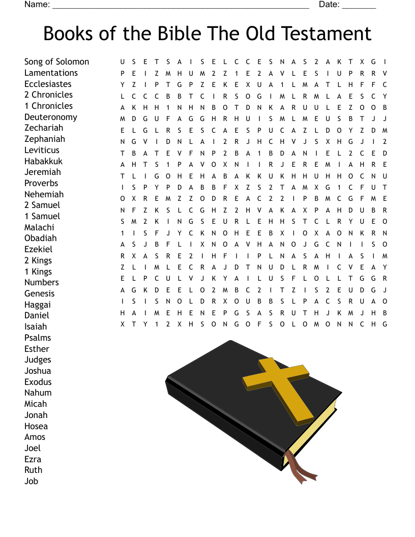 Book Word Search Printable