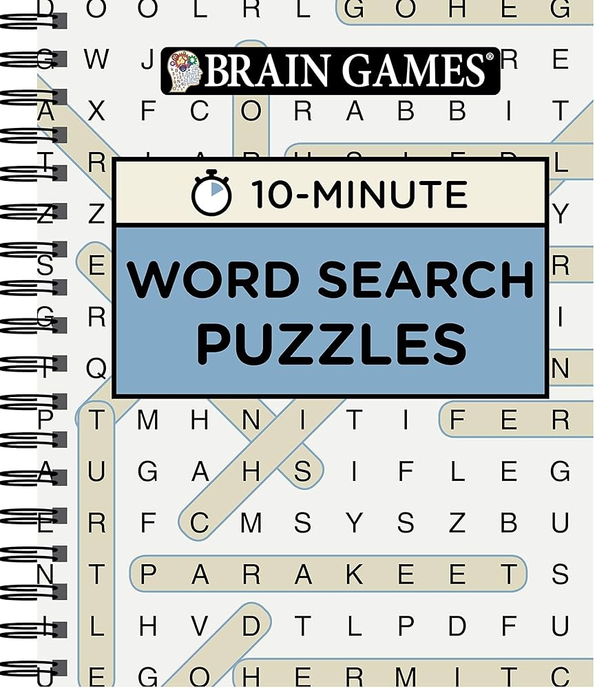 Brain Games 10 Minute Word Search Puzzles Blue Publications International Ltd Brain Games 9781680227642 Amazon Books