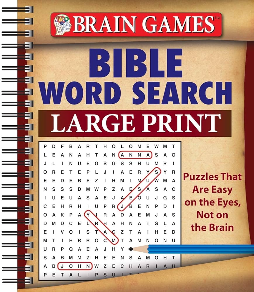 Brain Games Bible Word Search Large Print Publications International Ltd Brain Games 9781450827157 Amazon Books