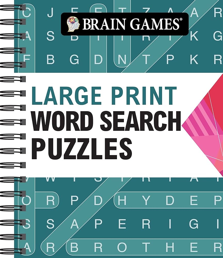 Brain Games Large Print Word Search Arrow Publications International Ltd Brain Games 9781639380763 Amazon Books